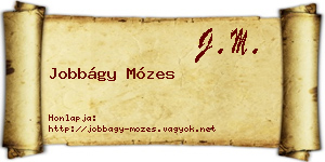 Jobbágy Mózes névjegykártya